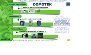 Refonte du site Domotek, avant