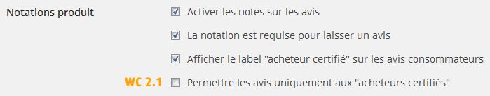 Notation produits WooCommerce 2.1